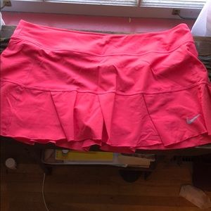 Pink pleated Nike tennis skirt